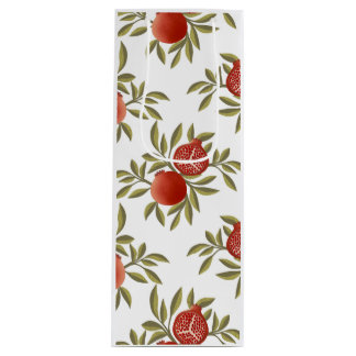 Pour Bouteille Sac en papier cadeau vin motif grenade botanique