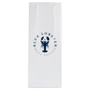 Pour Bouteille Vin de homard bleu Sac cadeau