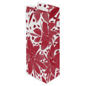Pour Bouteille Vin sur mesure Floral Design Ruby Red Cadeau sac (Dos Angle)