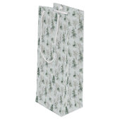 Pour Bouteille Wintry Wonderland 2 Sac cadeau de Noël (Dos Angle)