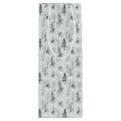 Pour Bouteille Wintry Wonderland 2 Sac cadeau de Noël (Devant)