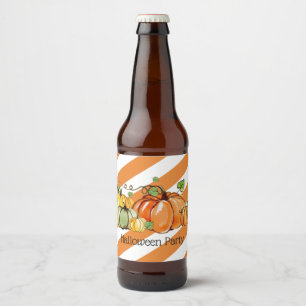 Pour Bouteilles De Bière biberon ÉTIQUETTE fête d'automne, citrouille, auto