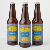 Pour Bouteilles De Bière Bleu, étiquette agricole. (Bouteilles)