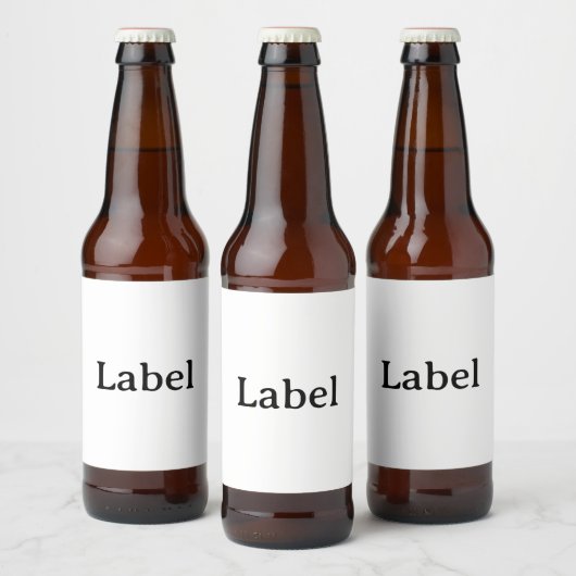 Pour Bouteilles De Bière Créez votre propre étiquette personnalisée simple (Bouteilles)