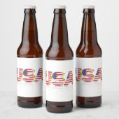 Pour Bouteilles De Bière États-Unis Étiquette du drapeau américain (Bouteilles)