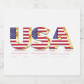 Pour Bouteilles De Bière États-Unis Étiquette du drapeau américain (Étiquettes simples)