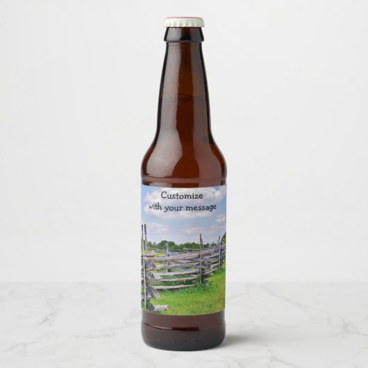Pour Bouteilles De Bière Étiquette du vin Texas Rails (Devant)