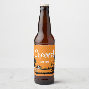 Pour Bouteilles De Bière Halloween, Trick ou Treat étiquette d'eau