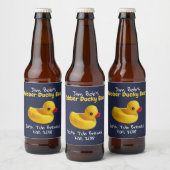 Pour Bouteilles De Bière Jaune Caoutchouc Ducky Funky Custom Beer Étiquette (Bouteilles)