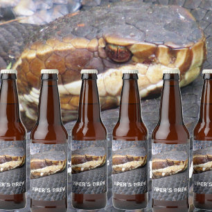 Pour Bouteilles De Bière Viper's Brew - Cottonmouth Snake Beer Étiquette