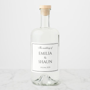 Pour Bouteilles De Liqueur Étiquettes blancs et noirs