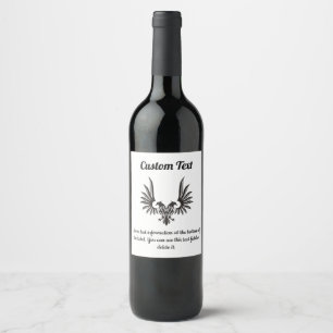 Pour Bouteilles De Vin Aigle à deux têtes Étiquette