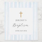 Pour Bouteilles De Vin Aquarelle Bleue Grandes Vins Étiquette (Étiquettes simples)