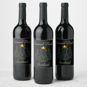 Pour Bouteilles De Vin Campbell Crowned Thistle Black Étiquette