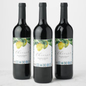 Pour Bouteilles De Vin Carrelage Amalfi Étiquette et citrons (Bouteilles)