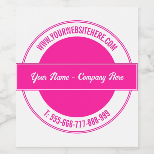 Pour Bouteilles De Vin Concevez votre propre Modèle Étiquette bouteille d (Étiquettes simples)