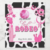 Pour Bouteilles De Vin Dernier Rodeo Wine Bottle Étiquette - Personnalisé (Étiquettes simples)