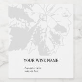 Pour Bouteilles De Vin Design Étiquette moderne (Étiquettes simples)