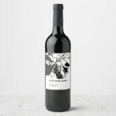 Pour Bouteilles De Vin Design Étiquette moderne (Devant)