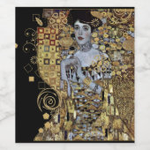 Pour Bouteilles De Vin Ensemble Étiquette Adele Klimt (Étiquettes simples)