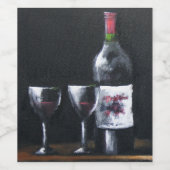 Pour Bouteilles De Vin Étiquette (Étiquettes simples)