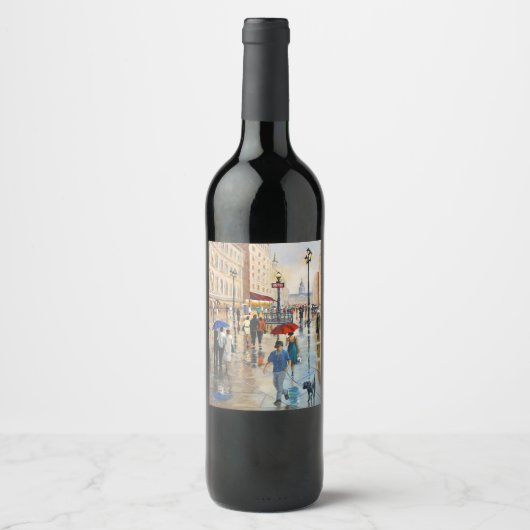 Pour Bouteilles De Vin Étiquette (Devant)