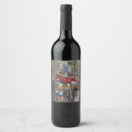 Pour Bouteilles De Vin Étiquette (Devant)