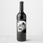 Pour Bouteilles De Vin Étiquette africain Safari Lion (Devant)