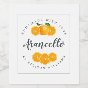 Pour Bouteilles De Vin Étiquette Arancello sur mesure