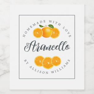 Pour Bouteilles De Vin Étiquette Arancello sur mesure