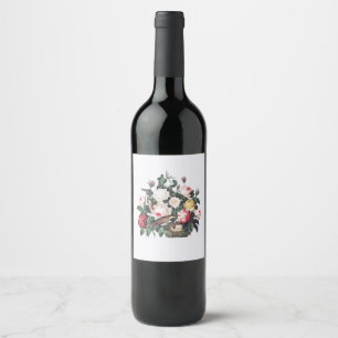 Pour Bouteilles De Vin Étiquette : BOTANIQUE VINTAGE : BIRDS NEST