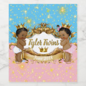 Pour Bouteilles De Vin Étiquette d'Afrique Prince/Princesse rose/bleu éti (Étiquettes simples)