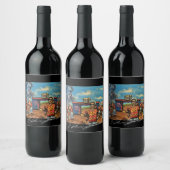 Pour Bouteilles De Vin Étiquette d'art vinicole (Bouteilles)