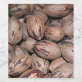 Pour Bouteilles De Vin Étiquette Pecan (Étiquettes simples)