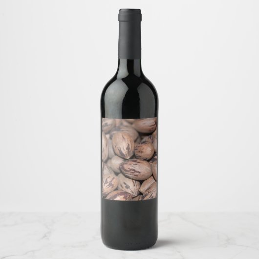 Pour Bouteilles De Vin Étiquette Pecan (Devant)
