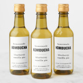 Pour Bouteilles De Vin Étiquettes Kombucha maison (Bouteilles)