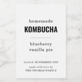 Pour Bouteilles De Vin Étiquettes Kombucha maison (Étiquettes simples)