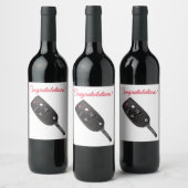 Pour Bouteilles De Vin Félicitations Étiquette Set (Bouteilles)