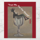 Pour Bouteilles De Vin Fun Wine Bottle Étiquette Faites-moi confiance vou (Étiquettes simples)