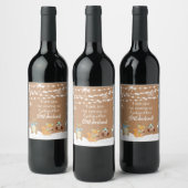 Pour Bouteilles De Vin Hiver ONE derland Forest Animaux Vins Étiquette (Bouteilles)