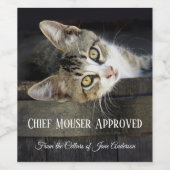 Pour Bouteilles De Vin Home Brew Funny Cat Wine Étiquette (Étiquettes simples)