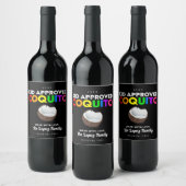 Pour Bouteilles De Vin Kid Approuvé Coquito, Étiquette bouteille sans alc (Bouteilles)