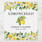 Pour Bouteilles De Vin Limoncello Mariage citron Étiquette bouteille (Étiquettes simples)