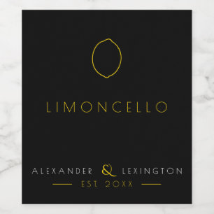 Pour Bouteilles De Vin Limoncello Mariage Invité Favoriser Étiquette bout