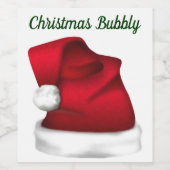 Pour Bouteilles De Vin Noël Bubbly Étiquette (Étiquettes simples)