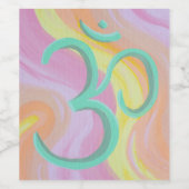 Pour Bouteilles De Vin Om Wine Étiquette (Étiquettes simples)