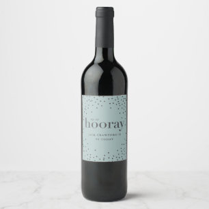 Pour Bouteilles De Vin sip sip hooring bouteille d'anniversaire étiquette