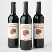 Pour Bouteilles De Vin Thanksgiving Turkey Wine Étiquette (Bouteilles)