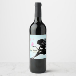 Pour Bouteilles De Vin VINS ÉTIQUETTE - fée et papillons