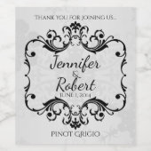 Pour Bouteilles De Vin Wonderland Wine Étiquette (Étiquettes simples)